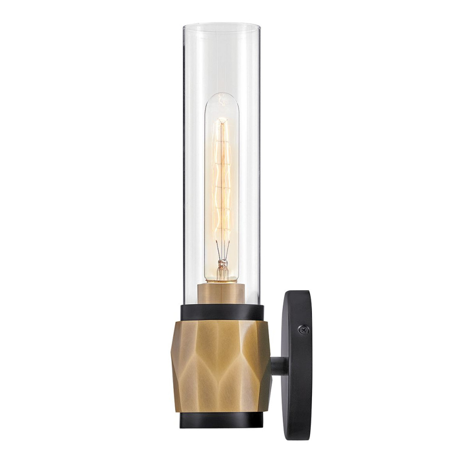 Ellison 1-ljus vägglampa svart/mässing 34,6 cm Hinkley Lighting Ellison 1-ljus vägglampa svart/mässing 34,6 cm