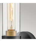 Ellison 1-ljus vägglampa svart/mässing 34,6 cm Hinkley Lighting Ellison 1-ljus vägglampa svart/mässing 34,6 cm