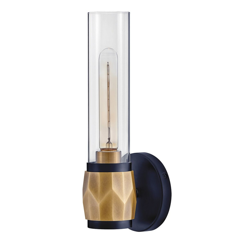 Ellison 1-ljus vägglampa svart/mässing 34,6 cm Hinkley Lighting Ellison 1-ljus vägglampa svart/mässing 34,6 cm