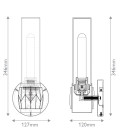 Ellison 1-ljus vägglampa svart/mässing 34,6 cm Hinkley Lighting Ellison 1-ljus vägglampa svart/mässing 34,6 cm