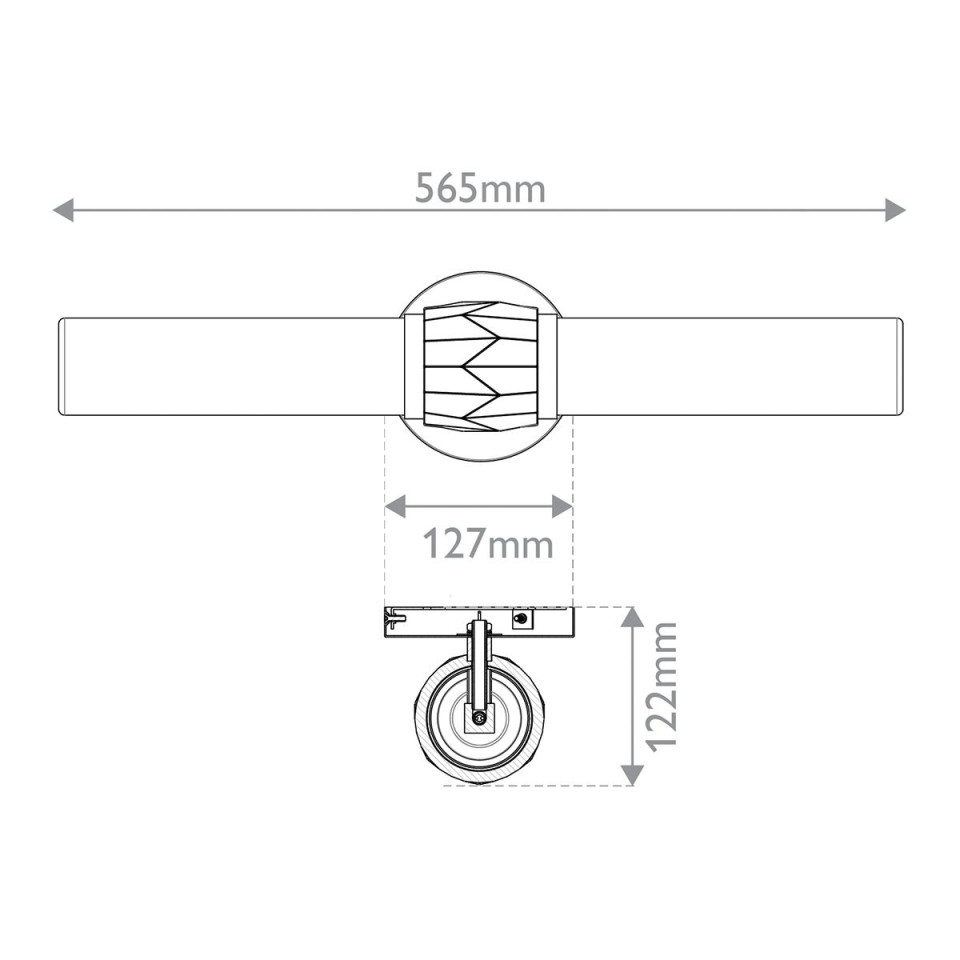 Ellison 2-ljus vägglampa svart/borstad nickel 56,5 cm Hinkley Lighting Ellison 2-ljus vägglampa svart/borstad nickel 56,5 cm