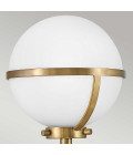 Hollis 1 Wall Lamp Brass/White 40.3cm IP44 Elstead Lighting Hollis 1 Wall Lamp Brass/White 40.3cm IP44