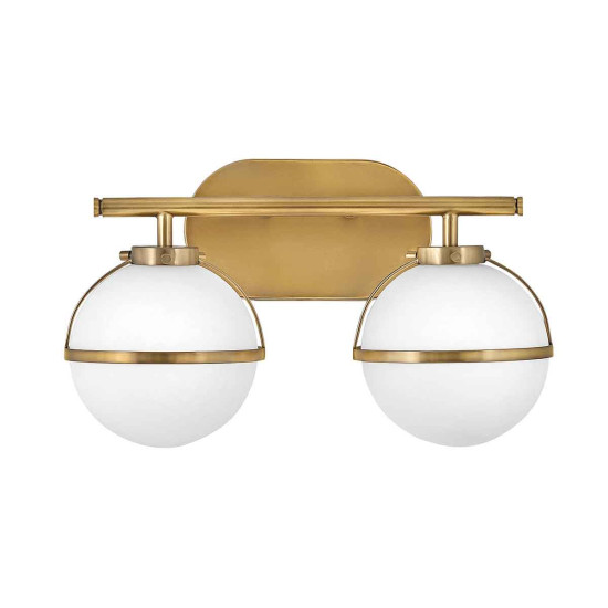 Hollis 2 Wall Lamp Brass/White 23cm IP44 Hollis 2 Wall Lamp Brass/White 23cm IP44