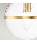 Hollis 3 Wall Lamp Brass/Clear 23cm IP44 Elstead Lighting Hollis 3 Wall Lamp Brass/Clear 23cm IP44