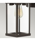 Manhattan 1-Lt Medium Outdoor Wall Light Bronze/Clear 38.1cm IP44