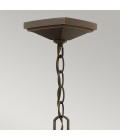Manhattan 1-Lt Outdoor Ceiling Light Bronze/Clear 18.4cm IP23