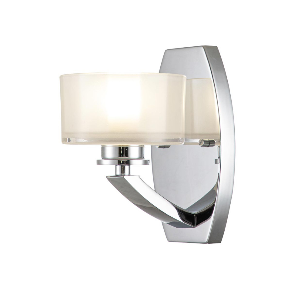 Meridian 1-Lt Wall Light Polished Chrome/Glass 20.3cm IP44 Elstead Lighting Meridian 1-Lt Wall Light Polished Chrome/Glass 20.3cm IP44