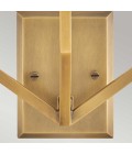 Moore 3-ljus vägglampa mässing/offwhite 48,3 cm