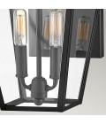 Palma 2-Lt utomhusvägglampa svart/klart glas 45,7cm IP44