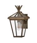 Palma 1-Lt Small Outdoor Wall Lantern Burnished Bronze/Clear 36.8cm IP44