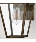 Palma 1-Lt Small Outdoor Wall Lantern Burnished Bronze/Clear 36.8cm IP44