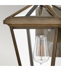 Palma 1-Lt Small Outdoor Wall Lantern Burnished Bronze/Clear 36.8cm IP44