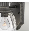 Plantation 1-Ljus Utomhusvägglampa Svart/Glas 35,6cm IP44