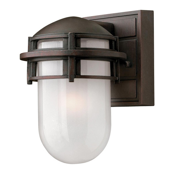 Reef Mini 1-Lt Outdoor Wall Light Victorian Bronze/Etched Glass 20.3cm IP44 Reef Mini 1-Lt Outdoor Wall Light Victorian Bronze/Etched Glass 20.3cm IP44