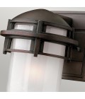Reef Mini 1-Lt Outdoor Wall Light Victorian Bronze/Etched Glass 20.3cm IP44