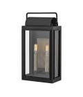 Sag Harbor 2-Lt Medium Outdoor Wall Light Black/Clear 41.9cm IP44