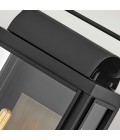 Sag Harbor 2-Lt Medium Outdoor Wall Light Black/Clear 41.9cm IP44