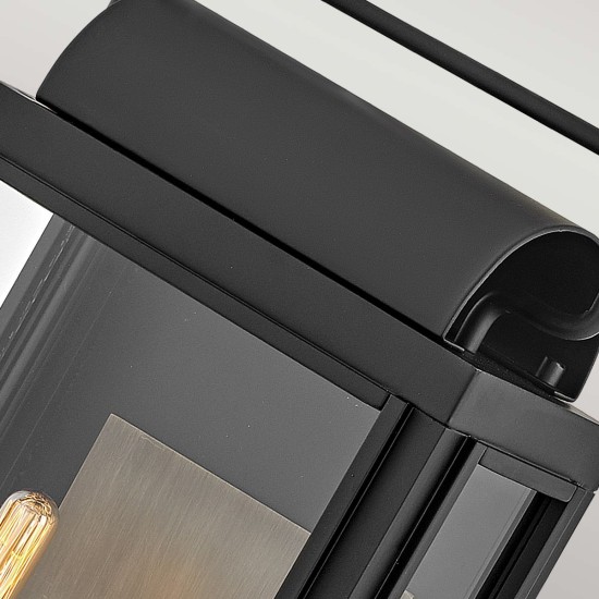 Sag Harbor 2-Lt medium utomhus vägglampa svart/klar 41,9cm IP44