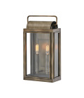 Sag Harbor 2-Lt Medium Outdoor Wall Light Painted Burnished Bronze/Clear 41.9cm IP44