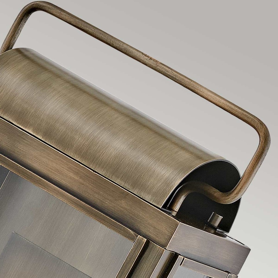 Sag Harbor 2-Lt Medium Outdoor Wall Light Painted Burnished Bronze/Clear 41.9cm IP44