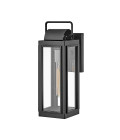 Sag Harbor 1-Lt Small Outdoor Wall Light Black/Clear 41.3cm IP44