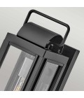 Sag Harbor 1-Lt Small Outdoor Wall Light Black/Clear 41.3cm IP44