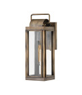 Sag Harbor 1-Lt Small Outdoor Wall Light Painted Burnished Bronze/Clear 41.3cm IP44