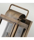Sag Harbor 1-Lt Small Outdoor Wall Light Painted Burnished Bronze/Clear 41.3cm IP44