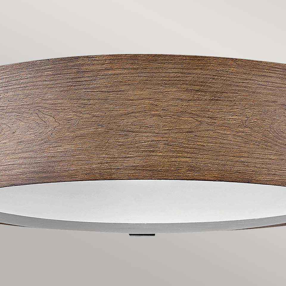 Sawyer utomhus plafond sequoia trä/rost järn 38 cm IP44 Hinkley Lighting Sawyer utomhus plafond sequoia trä/rost järn 38 cm IP44