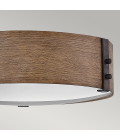 Sawyer utomhus plafond sequoia trä/rost järn 38 cm IP44 Hinkley Lighting Sawyer utomhus plafond sequoia trä/rost järn 38 cm IP44