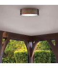 Sawyer utomhus plafond sequoia trä/rost järn 38 cm IP44 Hinkley Lighting Sawyer utomhus plafond sequoia trä/rost järn 38 cm IP44