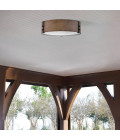 Sawyer utomhus plafond sequoia trä/rost järn 38 cm IP44 Hinkley Lighting Sawyer utomhus plafond sequoia trä/rost järn 38 cm IP44
