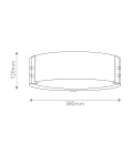 Sawyer utomhus plafond sequoia trä/rost järn 38 cm IP44 Hinkley Lighting Sawyer utomhus plafond sequoia trä/rost järn 38 cm IP44