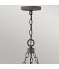 Sawyer 6-ljus utomhus ljuskrona sequoia trä/rost järn 61 cm IP44 Hinkley Lighting Sawyer 6-ljus utomhus ljuskrona sequoia trä/rost järn 61 cm IP44