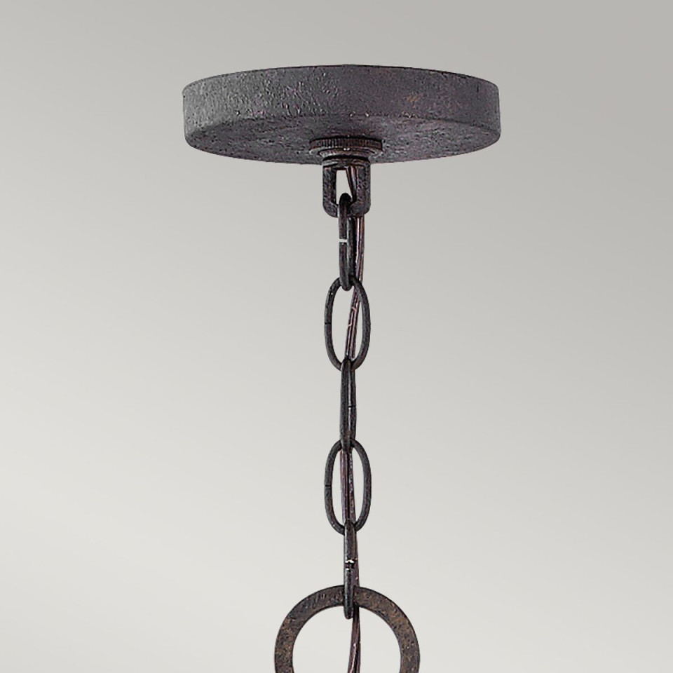 Sawyer 9-ljus utomhus ljuskrona sequoia trä/rost järn 76,2 cm IP44 Hinkley Lighting Sawyer 9-ljus utomhus ljuskrona sequoia trä/rost järn 76,2 cm IP44