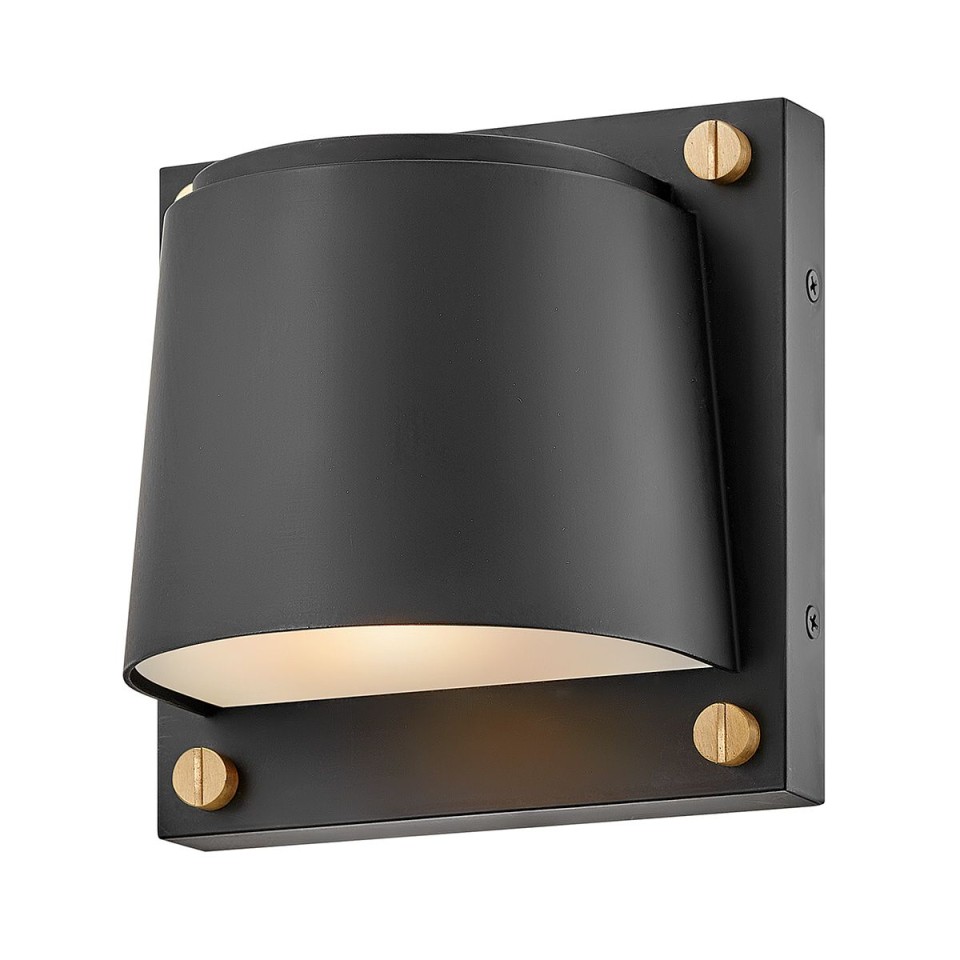 Scout 1-Lt Small Outdoor Wall Light Black 16.5cm IP44