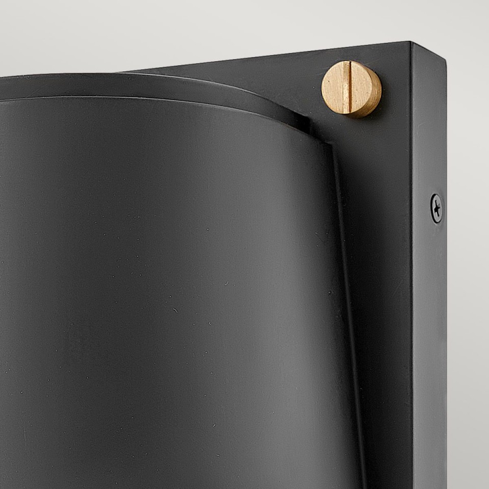 Scout 1-Lt Small Outdoor Wall Light Black 16.5cm IP44