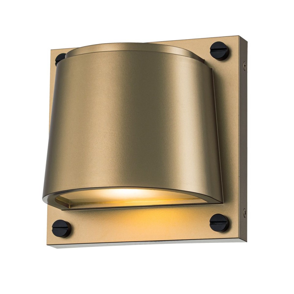 Scout 1-Lt Small Outdoor Wall Light Heritage Brass 16.5cm IP44
