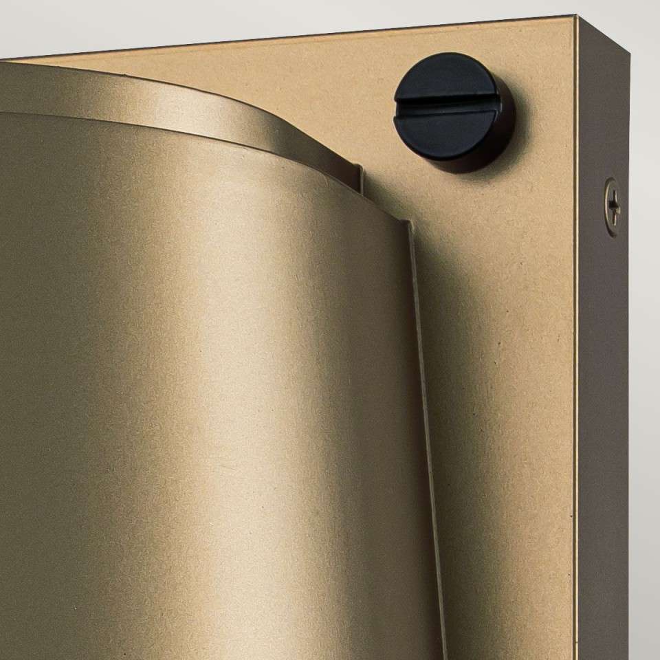 Scout 1-Lt Small Outdoor Wall Light Heritage Brass 16.5cm IP44