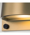Scout 1-Lt Small Outdoor Wall Light Heritage Brass 16.5cm IP44