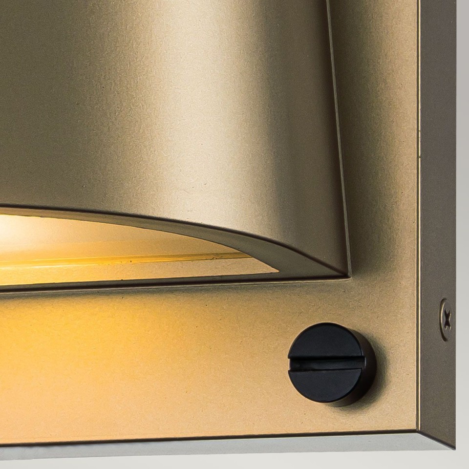 Scout 1-Lt Small Outdoor Wall Light Heritage Brass 16.5cm IP44