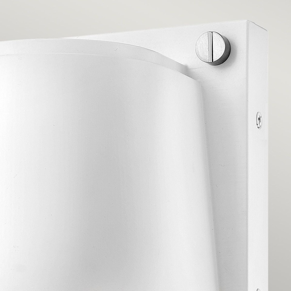 Scout 1-Lt liten utomhusvägglampa satin vit 16,5cm IP44