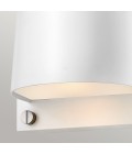 Scout 1-Lt liten utomhusvägglampa satin vit 16,5cm IP44