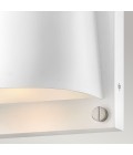 Scout 1-Lt liten utomhusvägglampa satin vit 16,5cm IP44