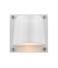 Scout 1-Lt liten utomhusvägglampa satin vit 16,5cm IP44