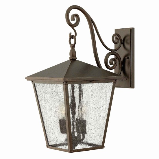 Trellis 4-Lt Large Outdoor Wall Light Regency Bronze/Glass 56.5cm IP44