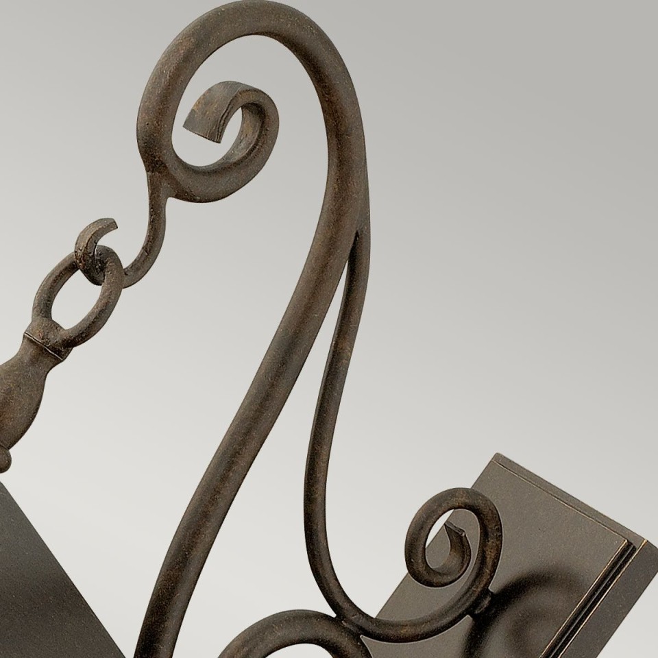 Trellis 4-Lt Large Outdoor Wall Light Regency Bronze/Glass 56.5cm IP44