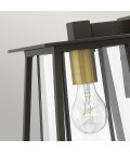 Walker 1-Lt liten utomhus vägglampa buckeye brons/klar 24,1cm