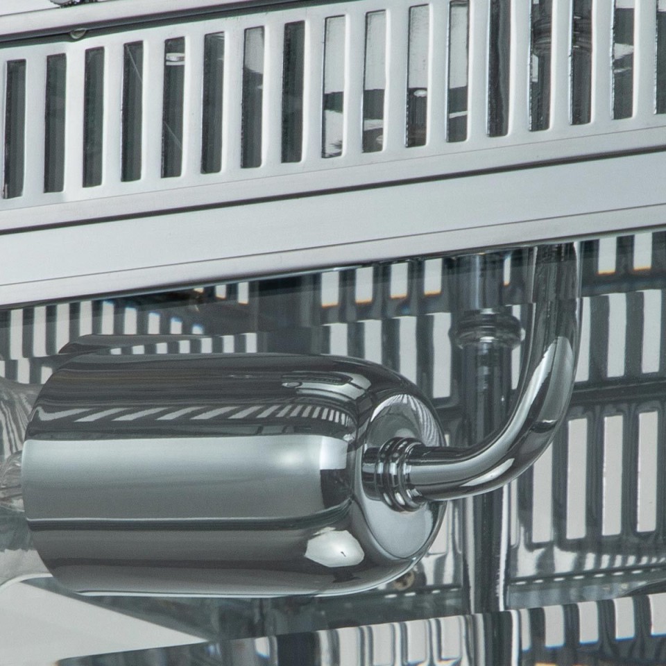 Holborn 2-ljus plafond i polerat krom/klar 30 cm IP44