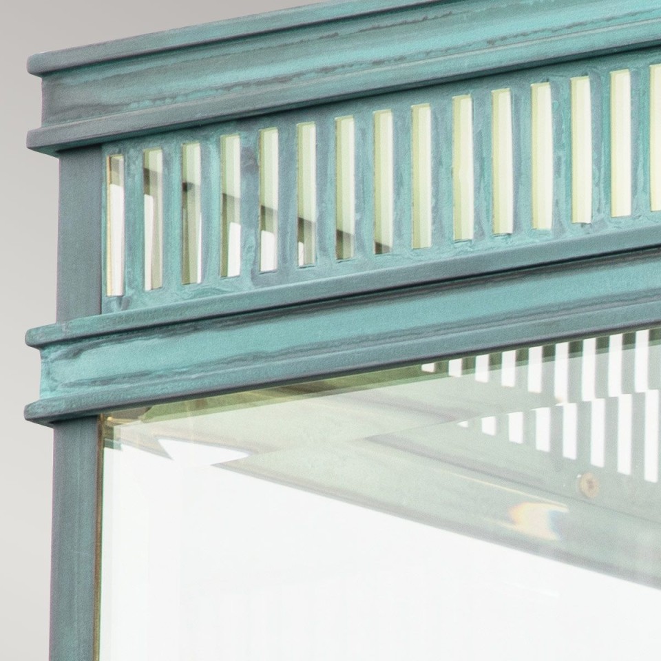 Holborn 2-lt plafond patinerad koppar/klar 30 cm IP44